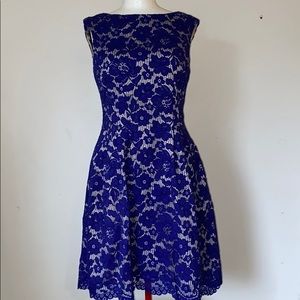 Blue lace dress
